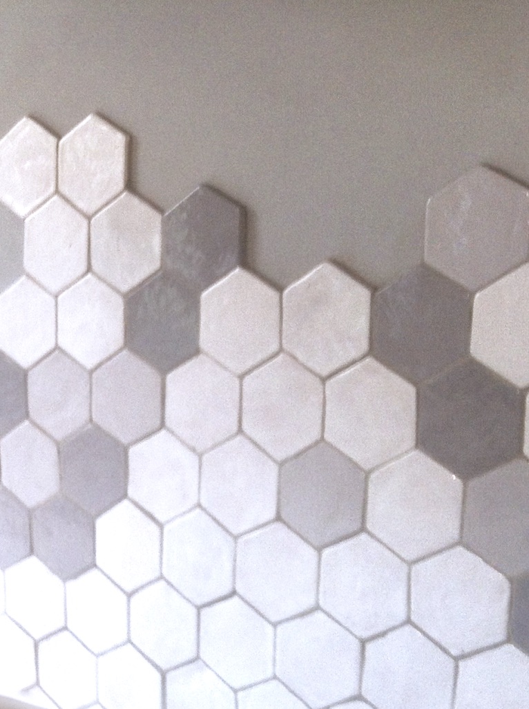 Hexagon tiles hand made in France