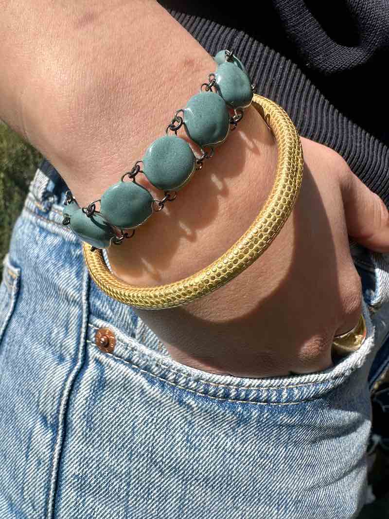 Exemple de porter du bracelet Francine